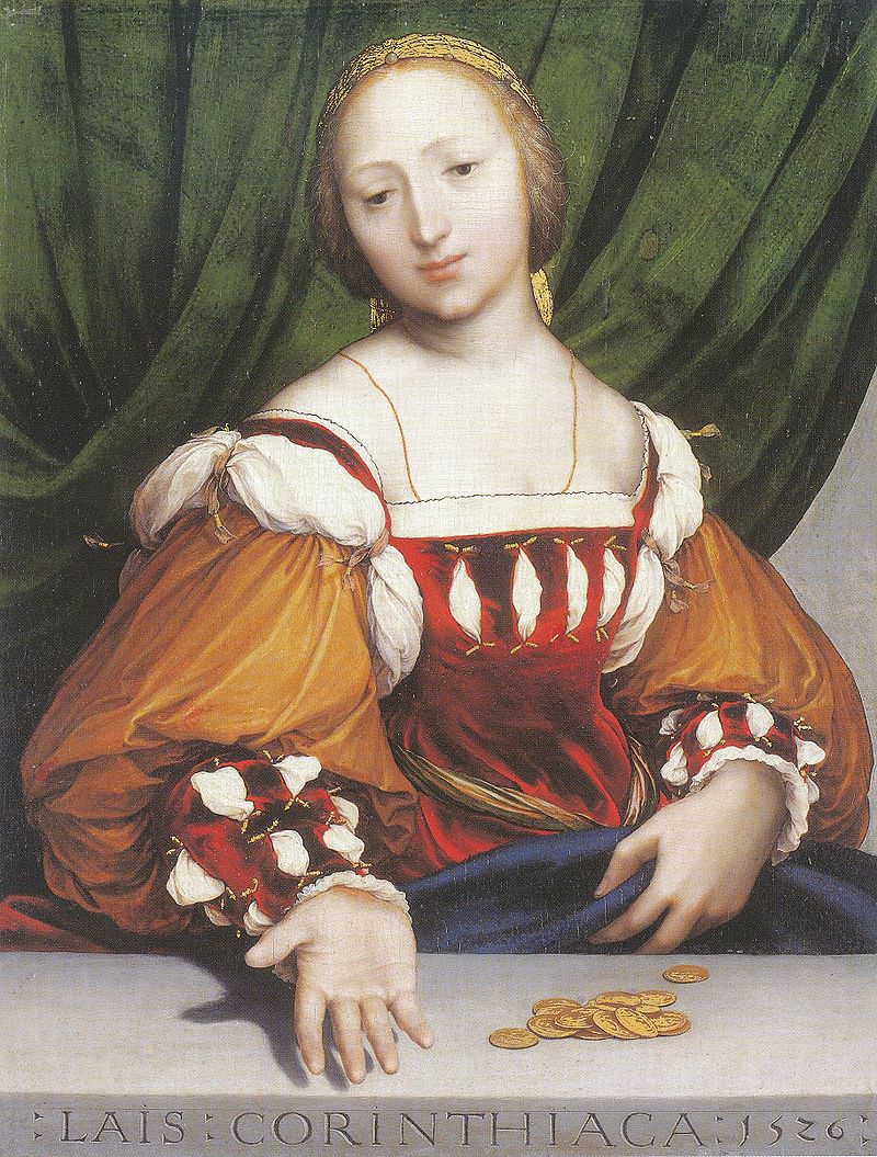 Laide di Corinto, quadro di Hans Holbein the Younger