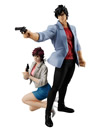 Megahouse - City Hunter Private Eyes G.E.M. Series PVC Statues Saeba Ryo & Makimura Kaori