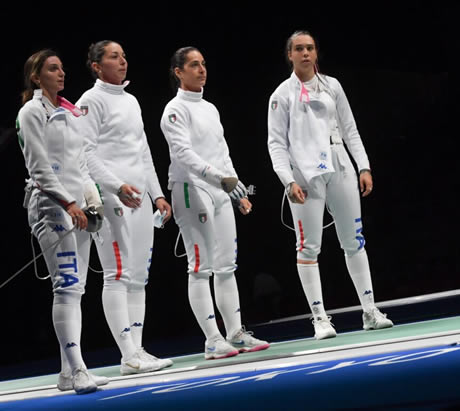 Squadra azzurra spada femminile