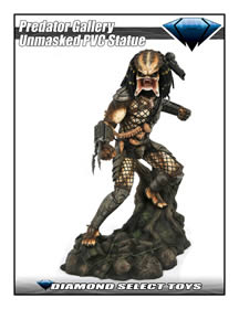 DIAMOND SELECT Predator Movie Gallery PVC Statue Unmasked Predator SDCC 2020 Exclusive