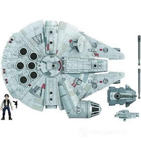 Hasbro Set Millennium Falcon + figura Han Solo Star Wars Mission Fleet