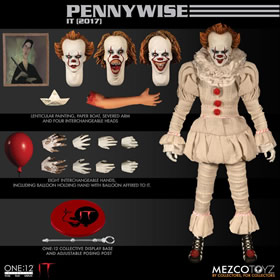 Mezco Stephen Kings It 2017 Action Figure 1/12 Pennywise 17 cm