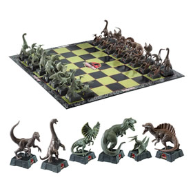Noble Collection Jurassic Park Chess Set Dinosaurs