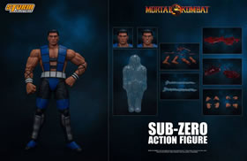 Storm Mortal Kombat Action Figure 1/12 Sub-Zero (Unmasked) 16 cm